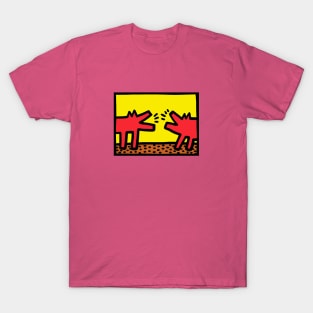 Keith Haring Dog Merch T-Shirt